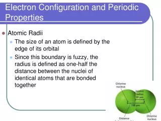 Electron Configuration and Periodic Properties