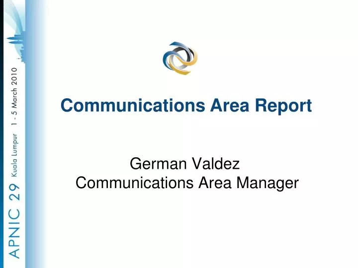 german valdez communications area manager