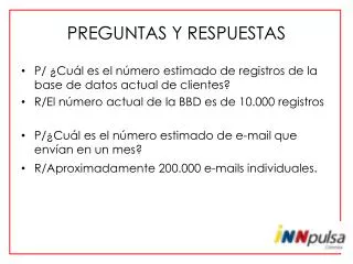 preguntas y respuestas