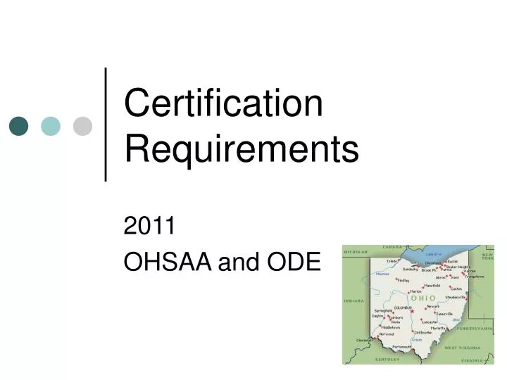 certification requirements