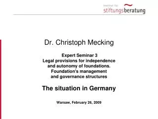 Dr. Christoph Mecking