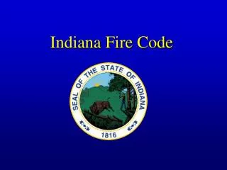 Indiana Fire Code