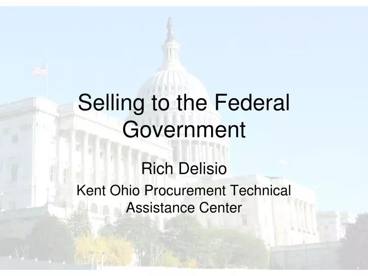 selling to the federal government