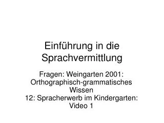 einf hrung in die sprachvermittlung