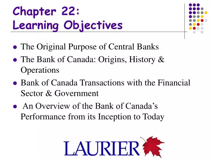 chapter 22 learning objectives