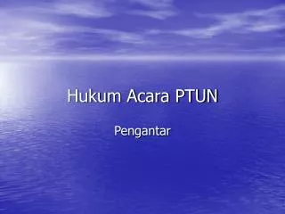 hukum acara ptun