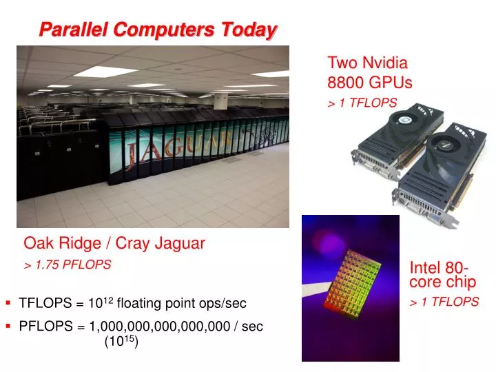 parallel computers today