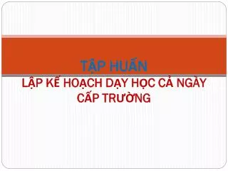 t p hu n l p k ho ch d y h c c ng y c p tr ng