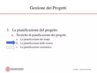 gestione dei progetti