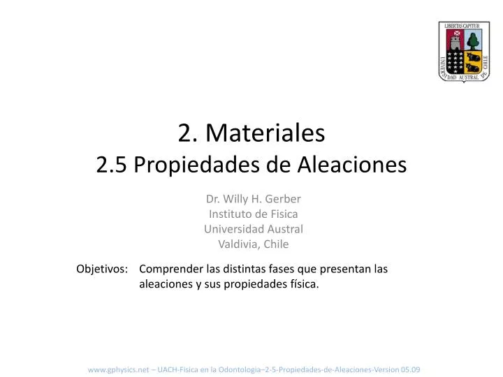 2 materiales 2 5 propiedades de aleaciones