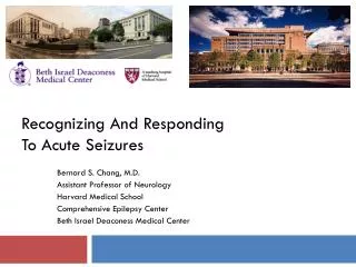 Recognizing And Responding To Acute Seizures