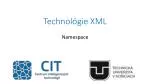 Technológie XML - slide 1