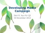 Developing Media Campaign - slide 1