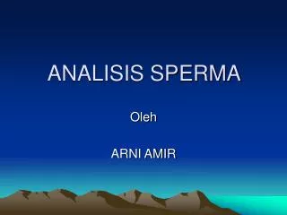 analisis sperma