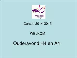 ouderavond h4 en a4