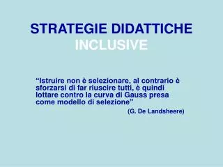 strategie didattiche inclusive