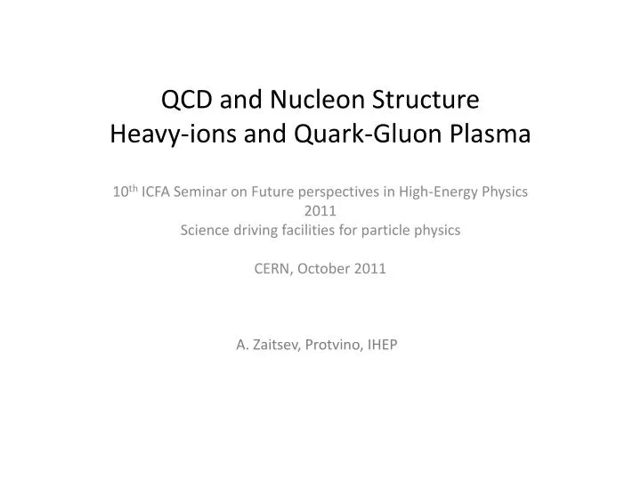 qcd and nucleon structure heavy ions and quark gluon plasma