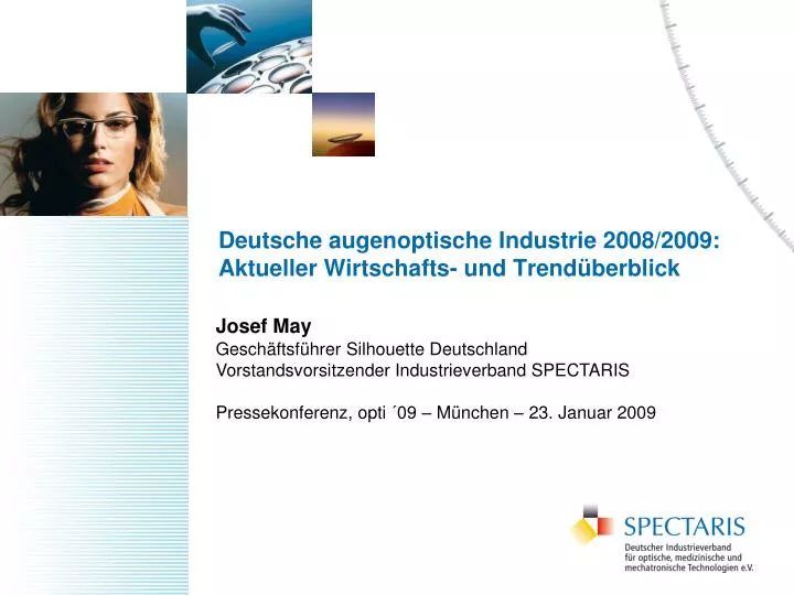 deutsche augenoptische industrie 2008 2009 aktueller wirtschafts und trend berblick