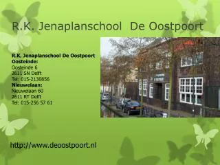 r k jenaplanschool de oostpoort