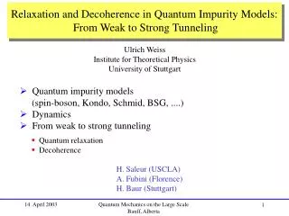 Relaxation and Decoherence in Quantum Impurity Models: From Weak to Strong Tunneling