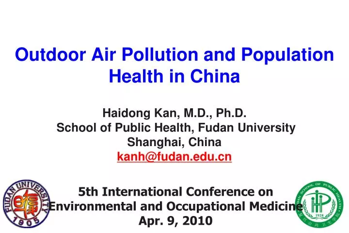outdoor air pollution and population health in china