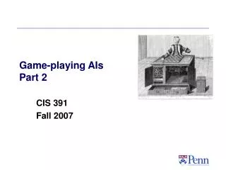 Game-playing AIs Part 2