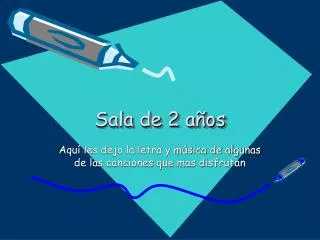 sala de 2 a os