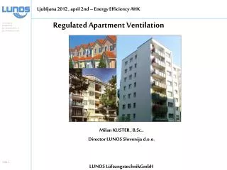 Regulated Apartment Ventilation
