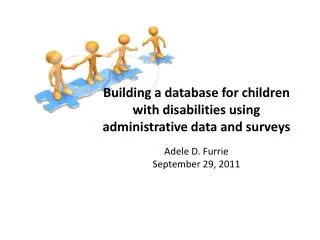 Building a database for children with disabilities using administrative data and surveys