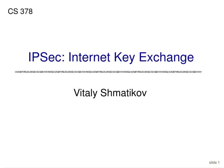 ipsec internet key exchange