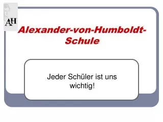 alexander von humboldt schule