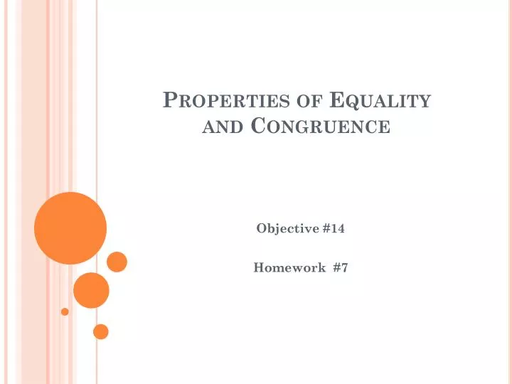 properties of equality and congruence