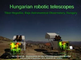 Hungarian robotic telescopes