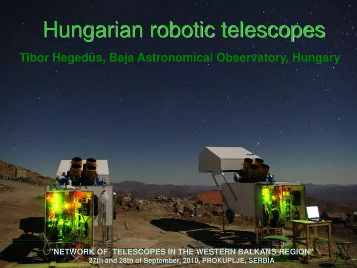 tibor heged s baja astronomical observatory hungary