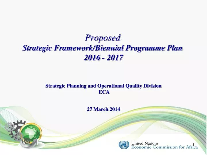 proposed strategic framework biennial programme plan 2016 2017