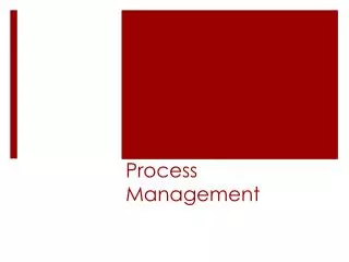 Process Management