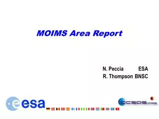 MOIMS Area Report