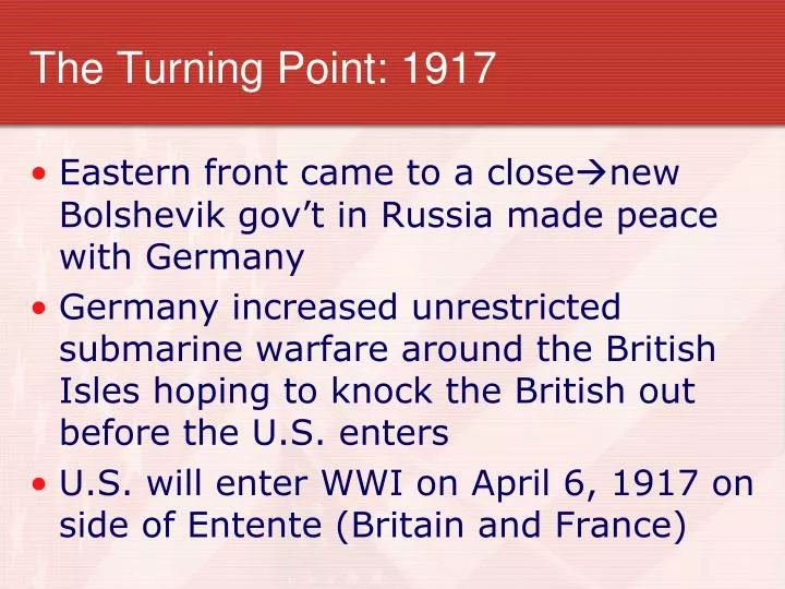 the turning point 1917