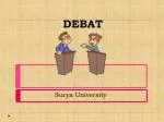 DEBAT - slide 1