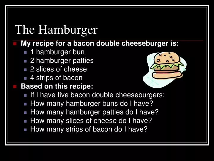the hamburger
