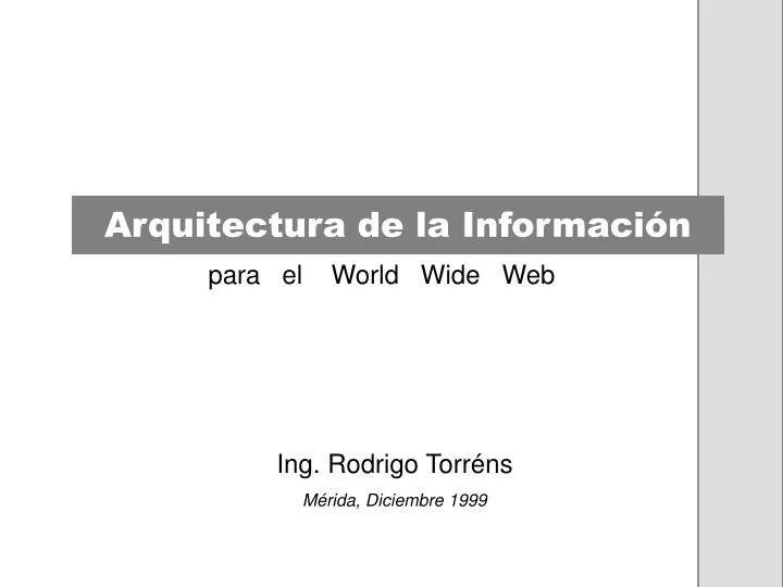 arquitectura de la informaci n