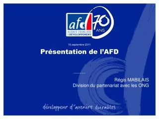 pr sentation de l afd