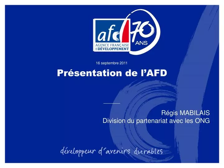 pr sentation de l afd