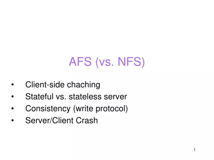 afs vs nfs