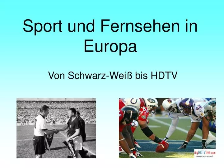 sport und fernsehen in europa