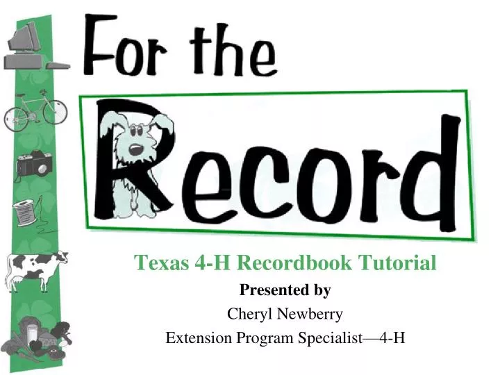 texas 4 h recordbook tutorial