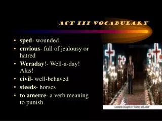 Act III Vocabulary