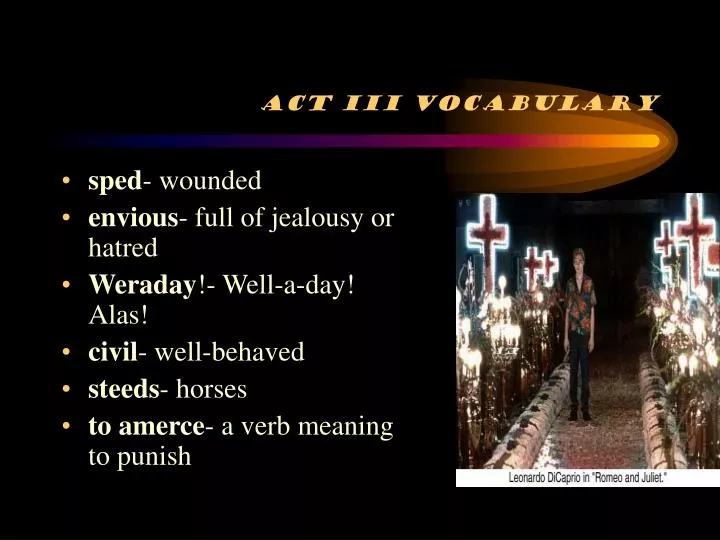 act iii vocabulary