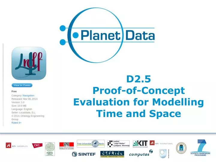 d2 5 proof of concept evaluation for modelling time and space