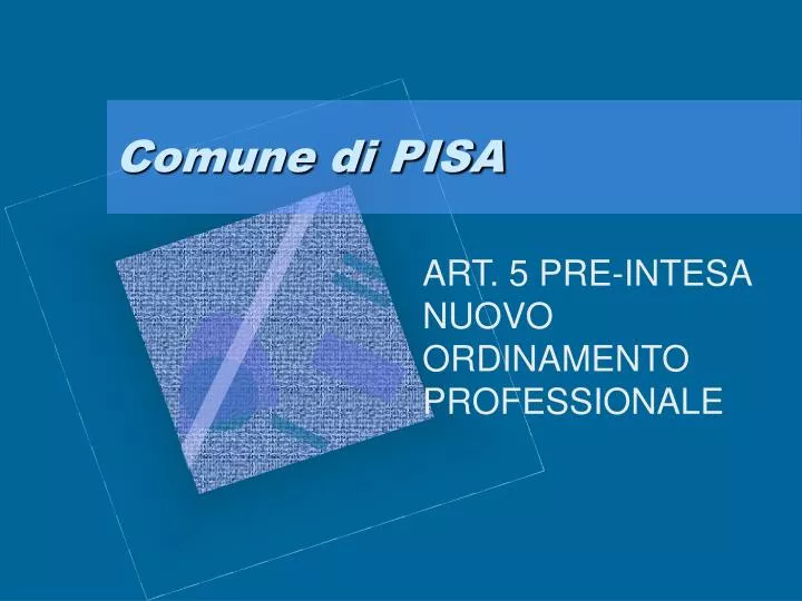 comune di pisa